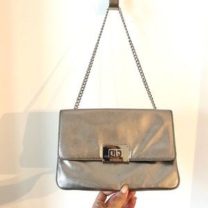 Silver Shimmer MICHAEL KORS Wallet on Chain